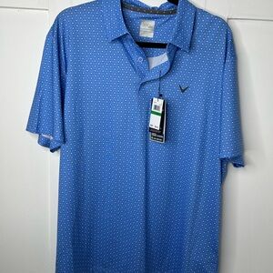 Callaway Men's Blue Polo Shirt Large Brand New